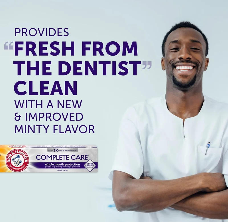 ARM & HAMMER Complete Care Toothpaste, Teeth Whitening Toothpaste 6.0 oz (Pack of 6)