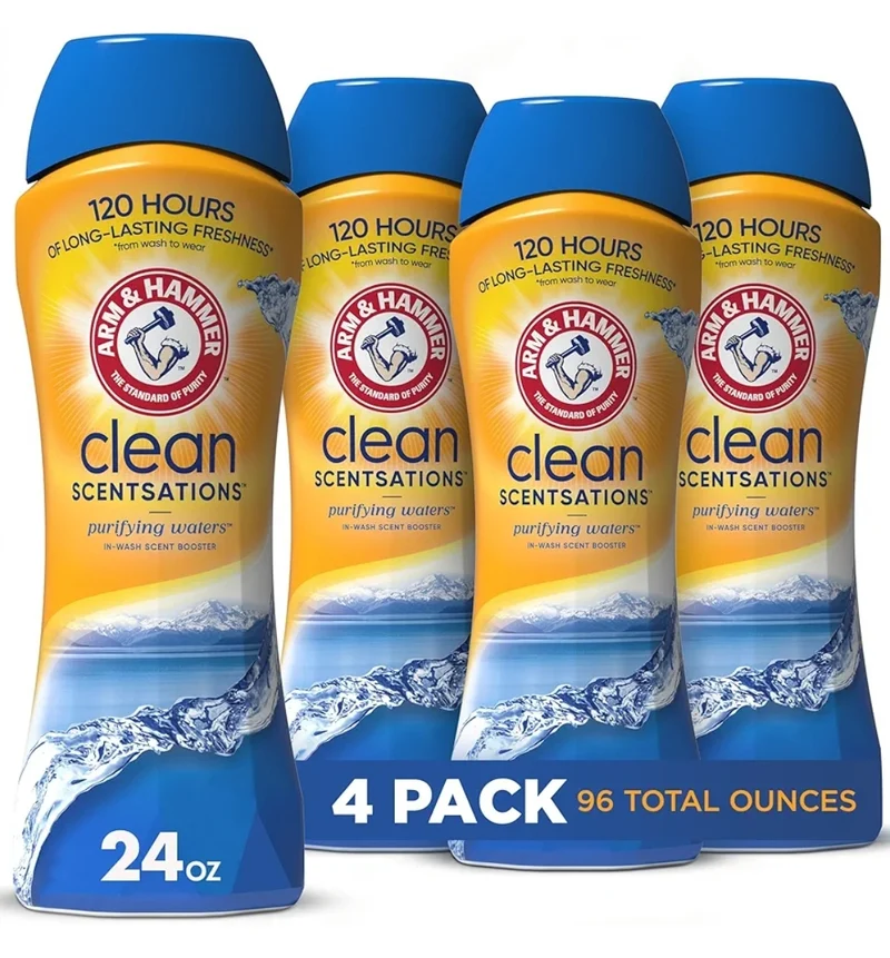 Arm & Hammer In-Wash Scent Booster - Purifying Waters, (24 oz) Pack of 4