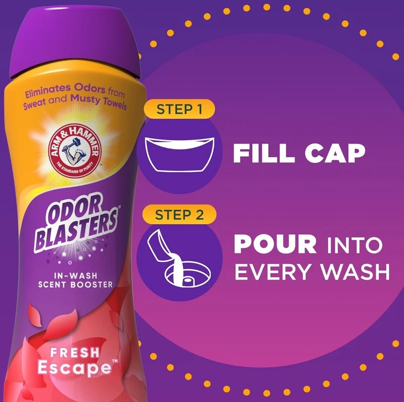 ARM & HAMMER Odor Blasters In-Wash Laundry Scent Booster - Fresh Escape scent (24 Oz)