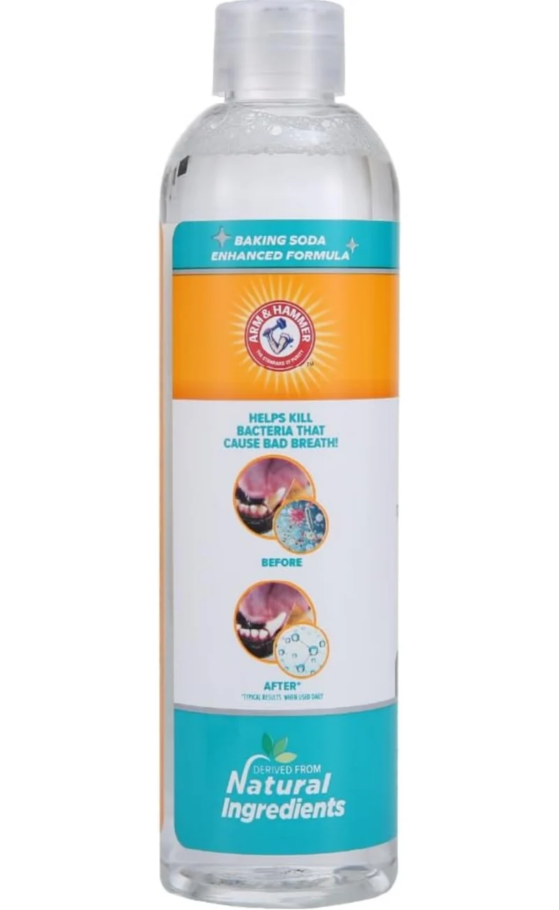 Arm & Hammer for Pets Advanced Care Dental Water Additive for Cats Odorless and Flavorless Cat Dental Rinse (8oz)