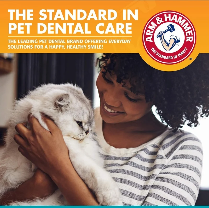 Arm & Hammer Cat Dental Kit - Toothbrush, Toothpaste and Oral Care for Kittens with Tuna and Fresh Mint Flavors