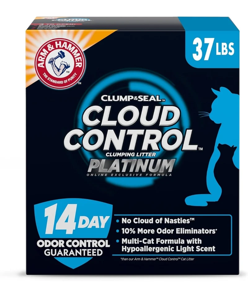 ARM & HAMMER Cloud Control Platinum Clumping Cat Litter Odor Control (37 lbs.)