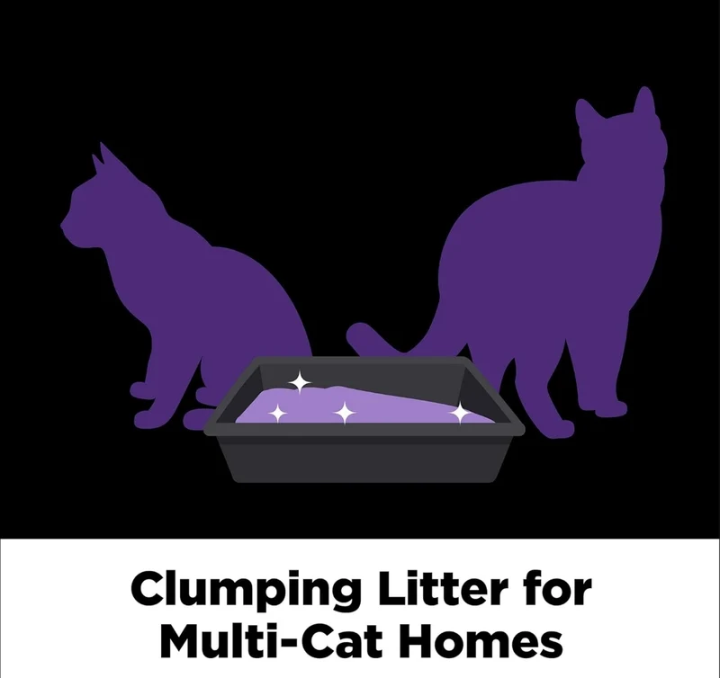 ARM & HAMMER Clump & Seal Slide Platinum Multi-Cat Clumping Litter, Easy Clean, Superior Odor Control