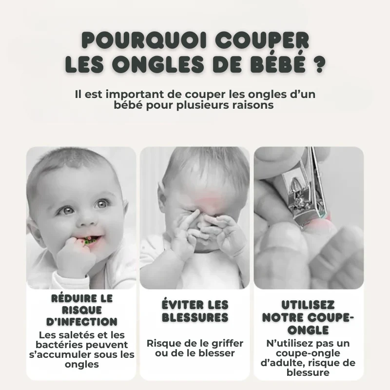 Lot de 2 Coupes-ongles Ergonomique avec Loupe - Sécurité et Précision