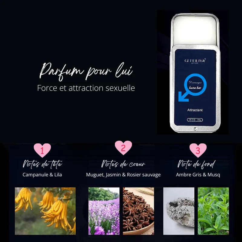 Lot de 2 Parfums Solides Désir Extrême aux Phéromones
