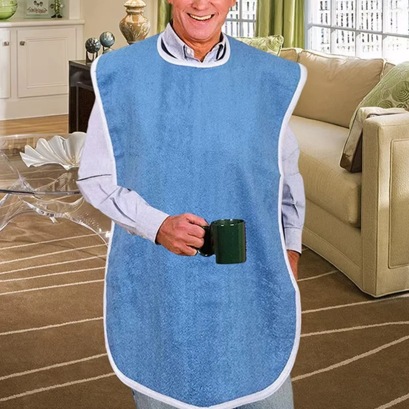 Bavoir XXL pour adulte en Microfibre lavable et réutilisable