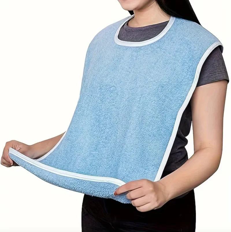 Bavoir XXL pour adulte en Microfibre lavable et réutilisable