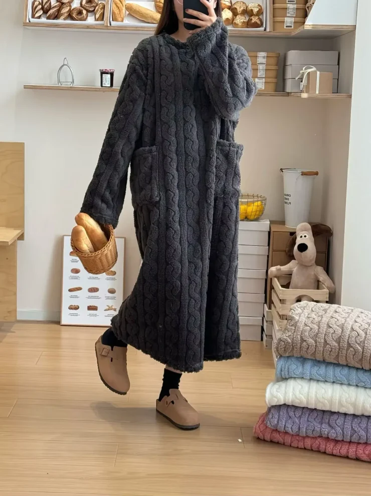 Robe de Nuit en Flanelle ULTRA CHAUDE