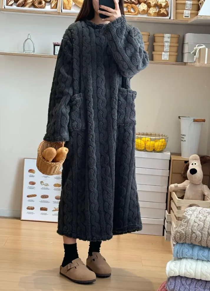 Robe de Nuit en Flanelle ULTRA CHAUDE