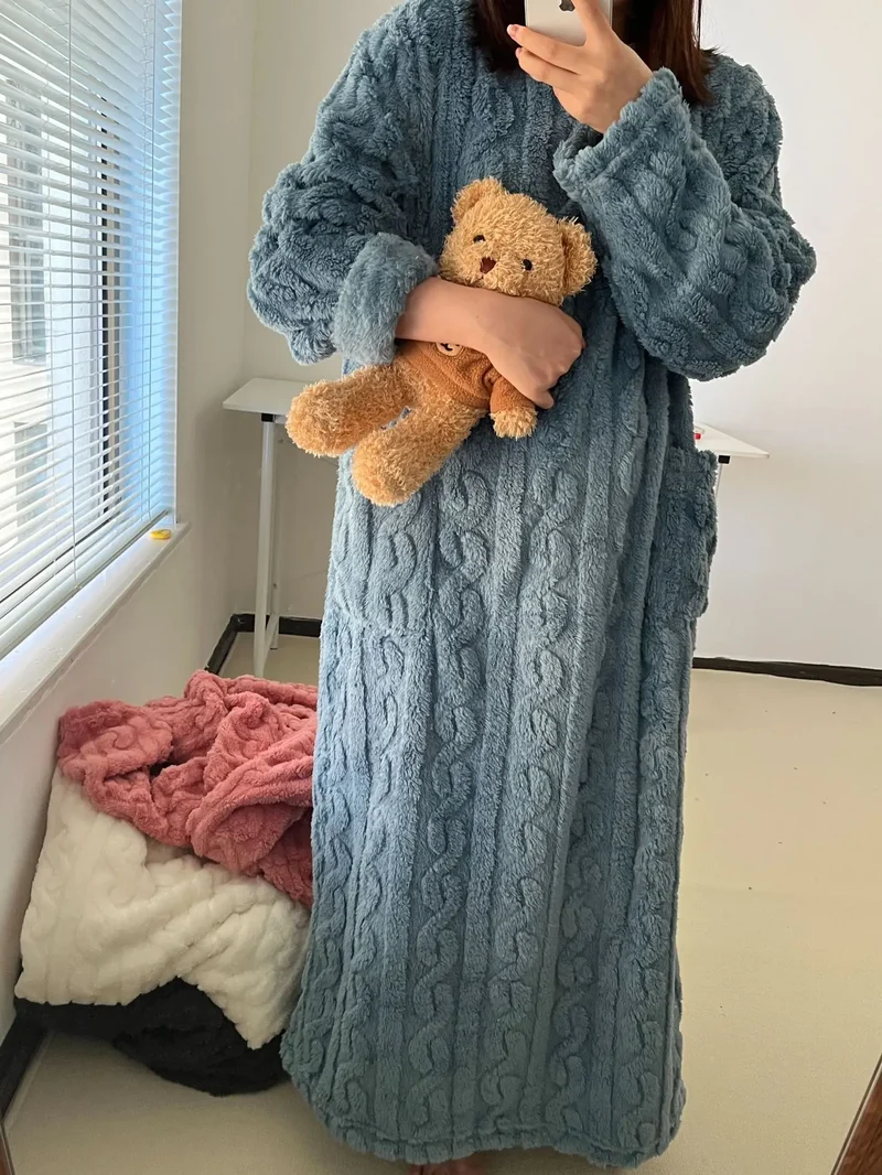 Robe de Nuit en Flanelle ULTRA CHAUDE