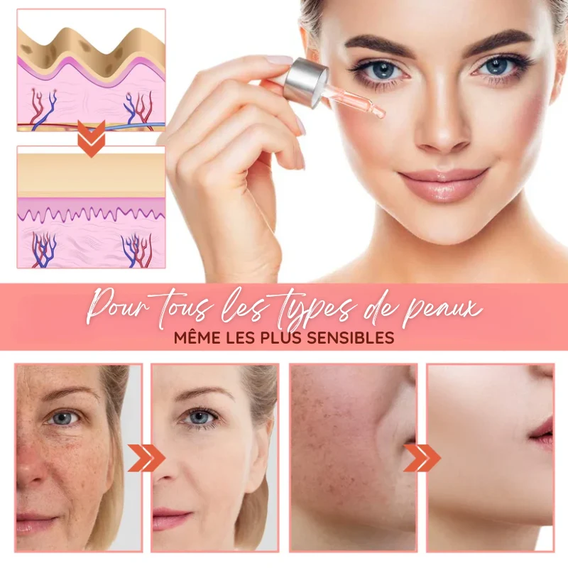 Sérum Visage 5 en 1 : Hyaluronique, Niacinamide, Vitamine C et E & Collagène