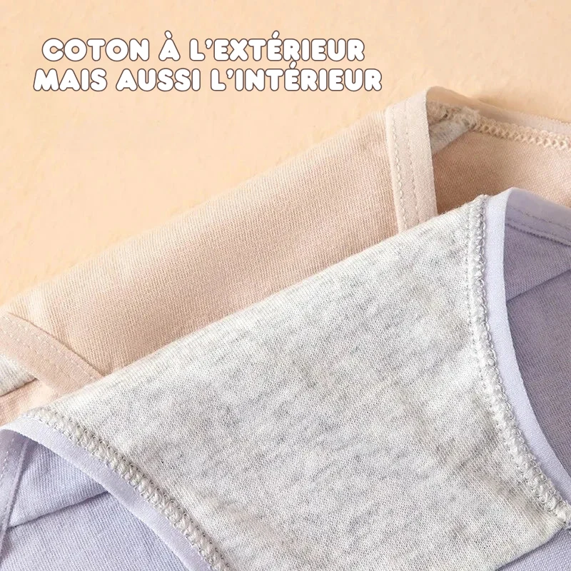 Lot de 7 Culottes en Coton respirant avec petit noeud