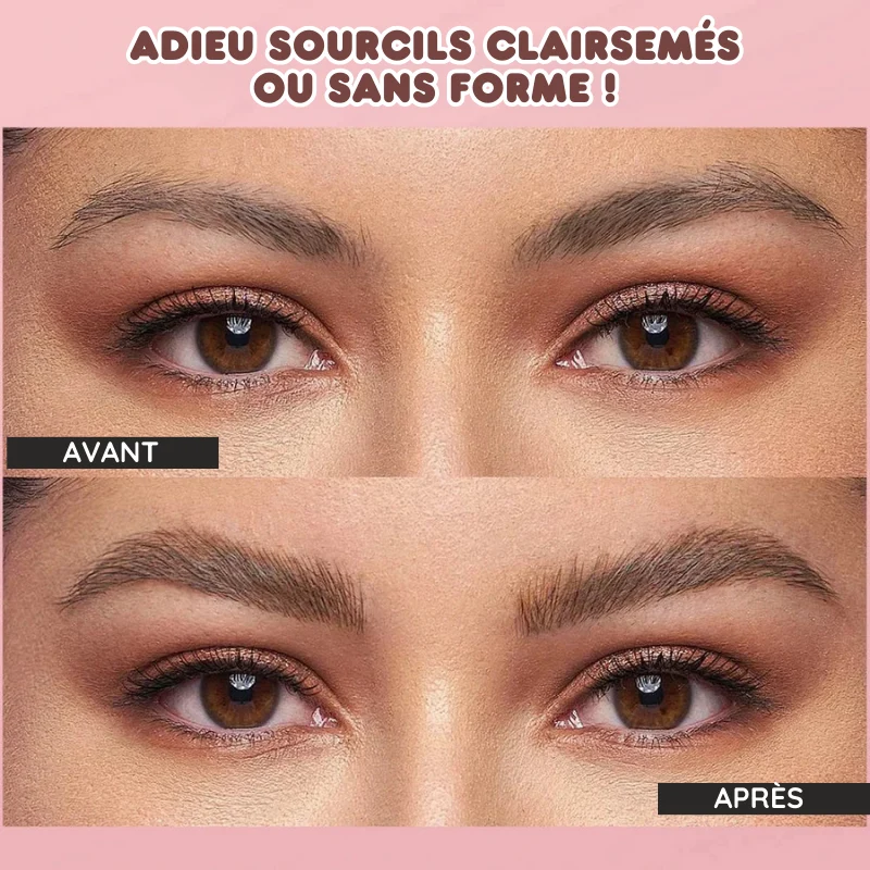 Pinceau poudre à sourcils waterproof - Effet Microblading