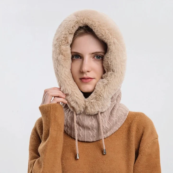 Cagoule capuche en fourrure - 2 en 1