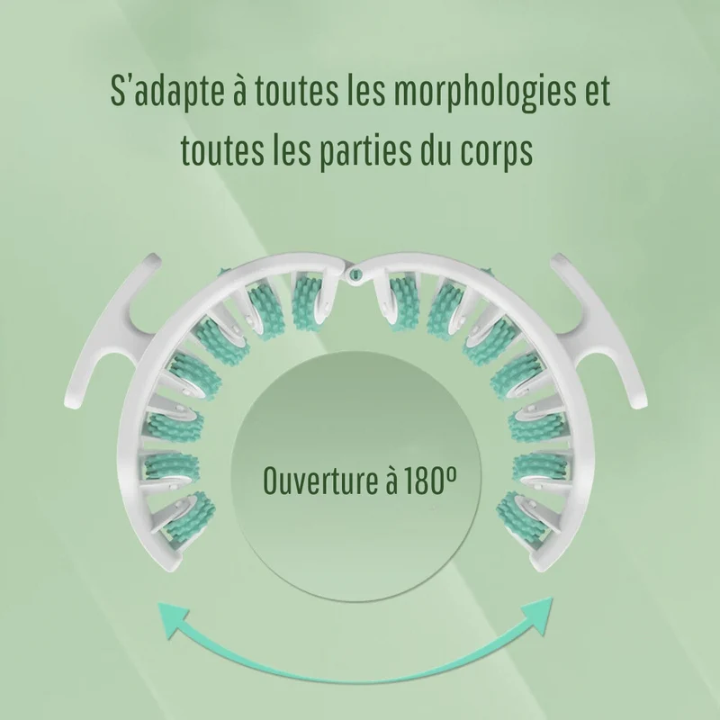 Duo rouleaux de massage 360° musculaire & anti-cellulite