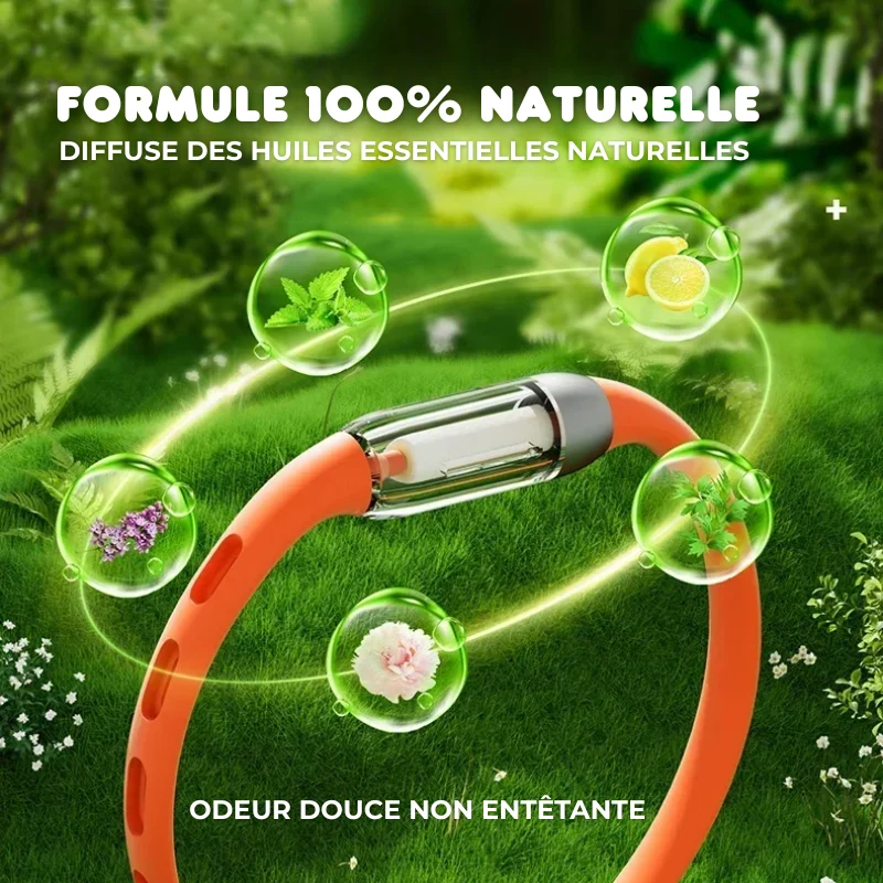 Bracelet Répulsif Anti-Moustiques Réutilisable - 240h de Protection