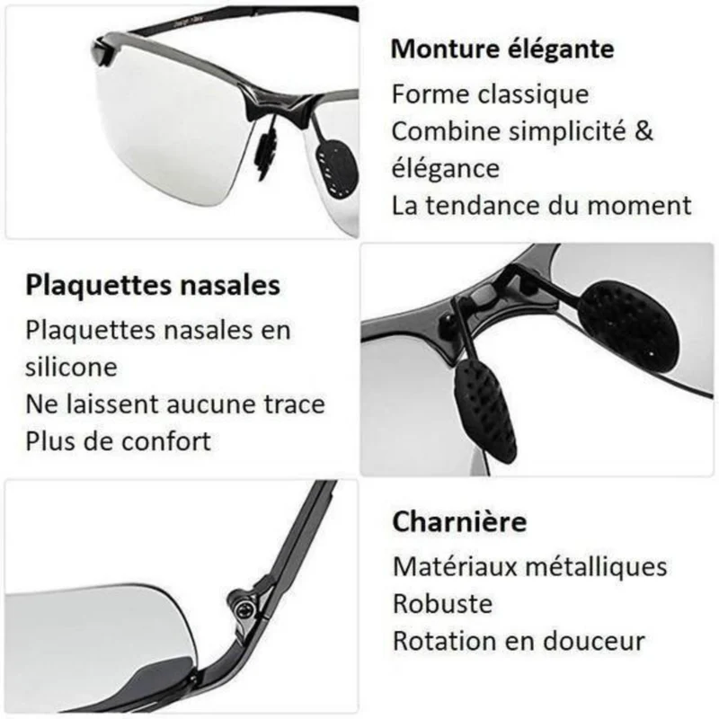 Lot de 2 Paires de Lunettes de Soleil Polarisantes Incassables