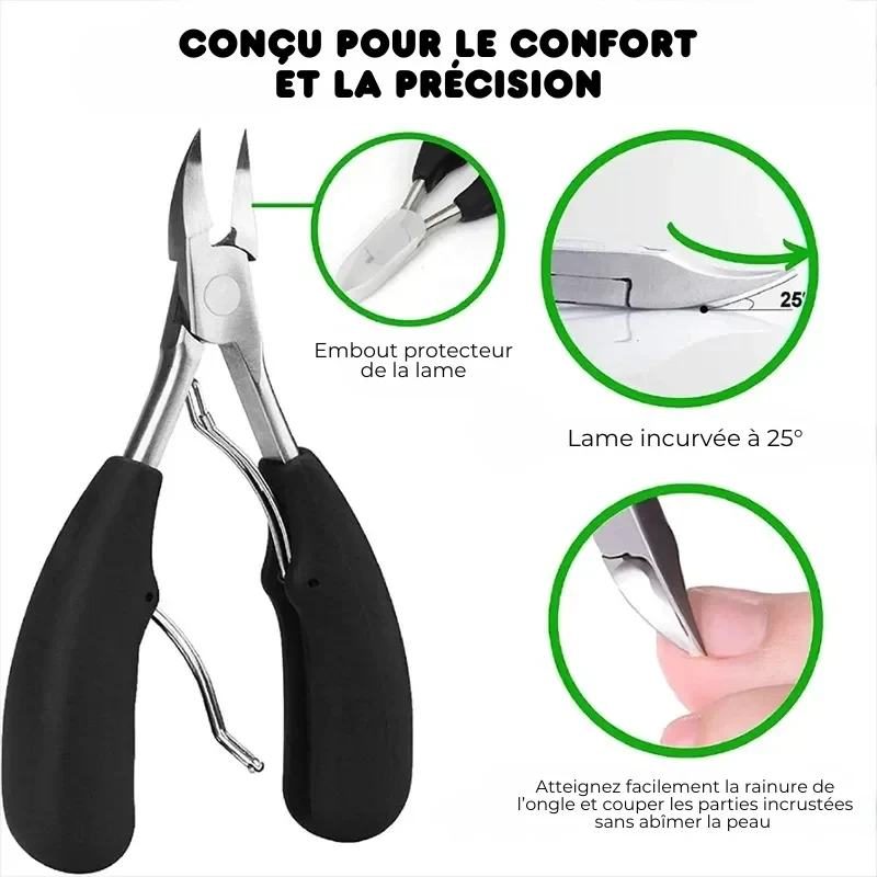 Ensemble de Coupe-ongles pour Ongles Incarnés - 4PCS