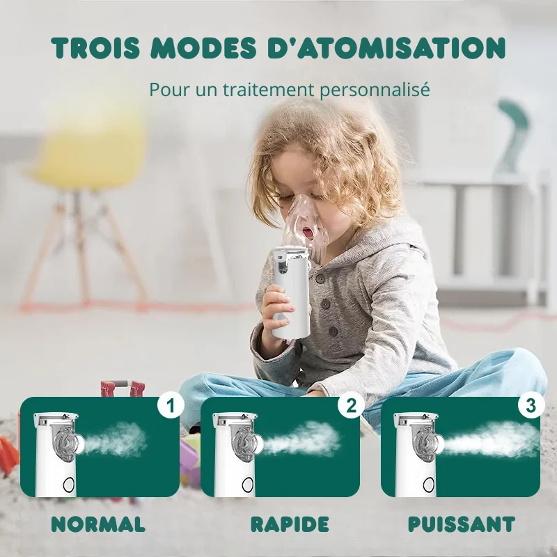 Mini Nébuliseur Médical - Idéal pour maladies respiratoires