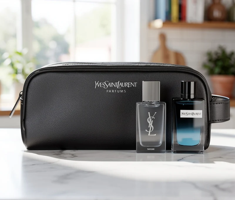 Eau de Parfum Gift Set w Travel Spray & Toiletry Bag