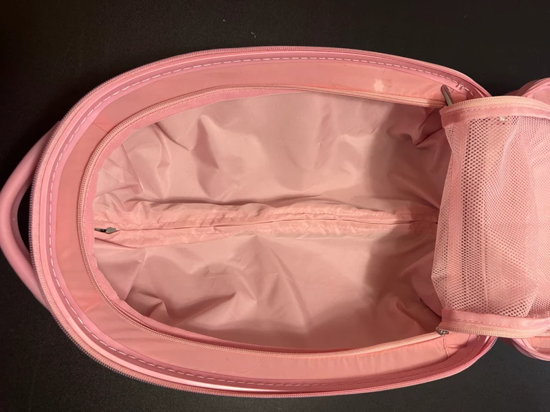 Kids Pink Rolling Princess Luggage Suitcase Carry On Travel Case
