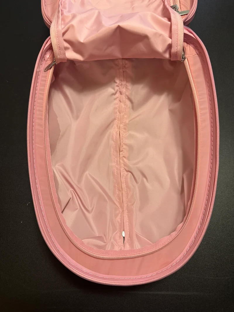 Kids Pink Rolling Princess Luggage Suitcase Carry On Travel Case