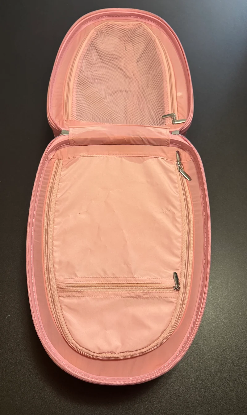 Kids Pink Rolling Princess Luggage Suitcase Carry On Travel Case