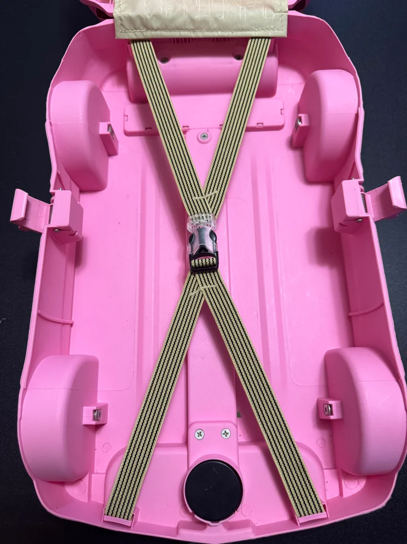 Pink Bumblebee Camaro Rolling Backpack Trolley Luggage for Kids