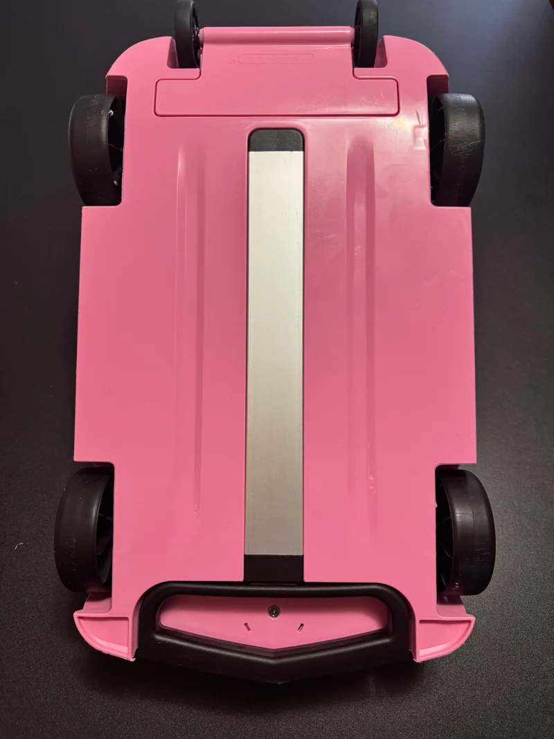 Pink Bumblebee Camaro Rolling Backpack Trolley Luggage for Kids
