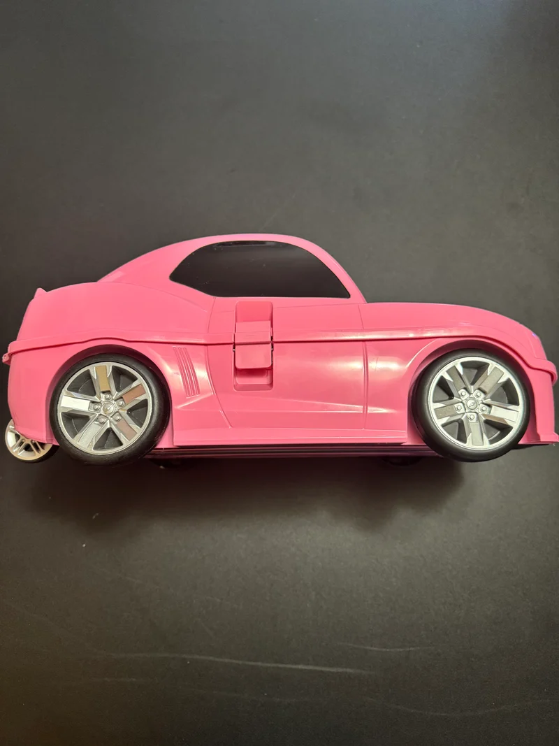 Pink Bumblebee Camaro Rolling Backpack Trolley Luggage for Kids