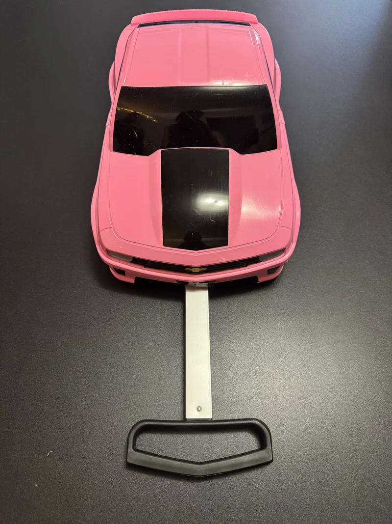 Pink Bumblebee Camaro Rolling Backpack Trolley Luggage for Kids