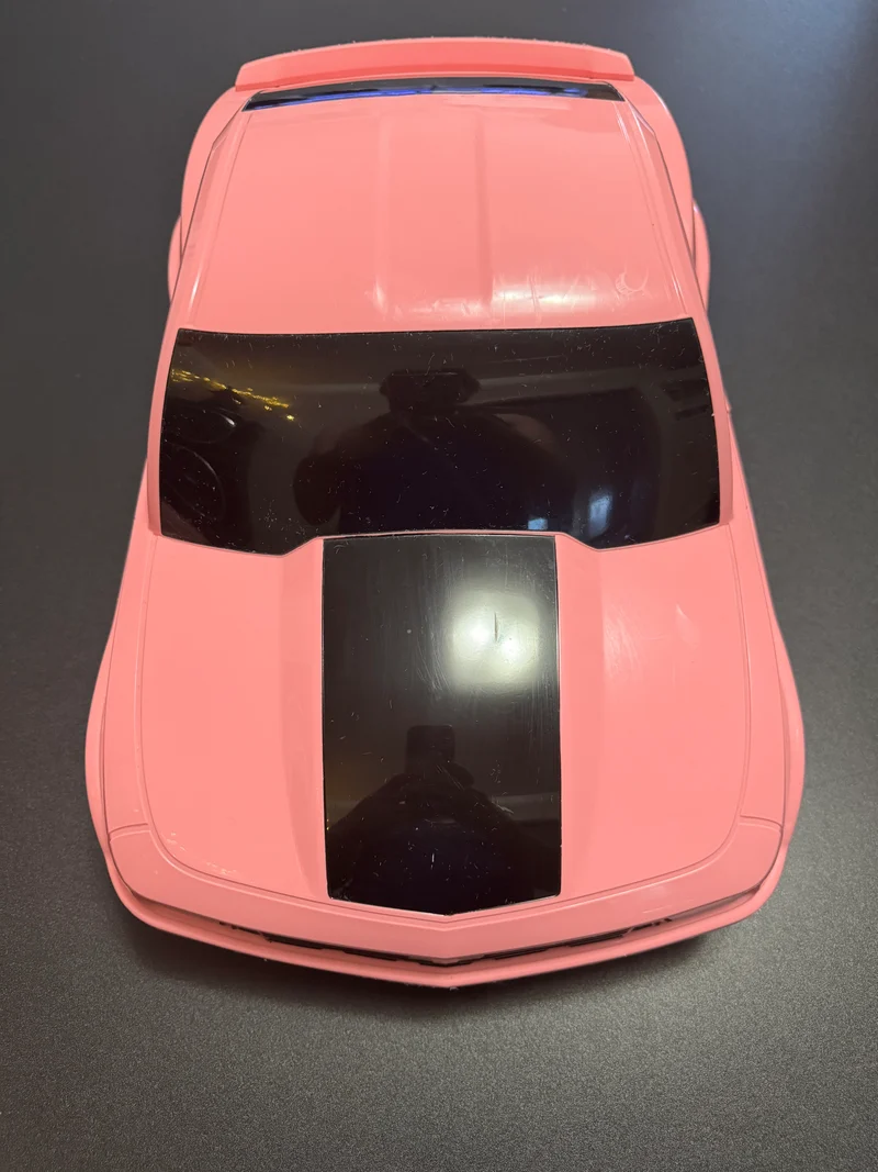 Pink Bumblebee Camaro Rolling Backpack Trolley Luggage for Kids
