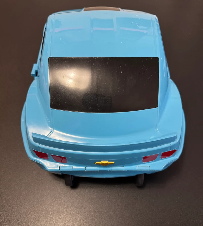 Blue Bumblebee Camaro Rolling Backpack Trolley Luggage for Kids