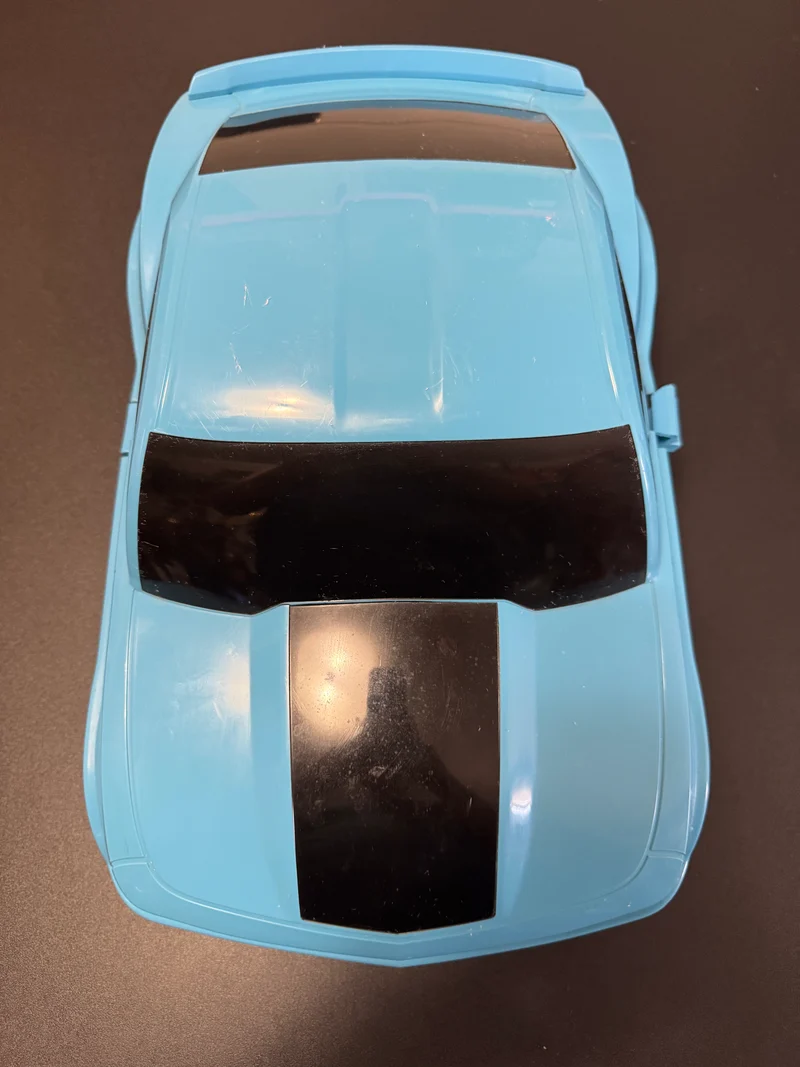 Blue Bumblebee Camaro Rolling Backpack Trolley Luggage for Kids