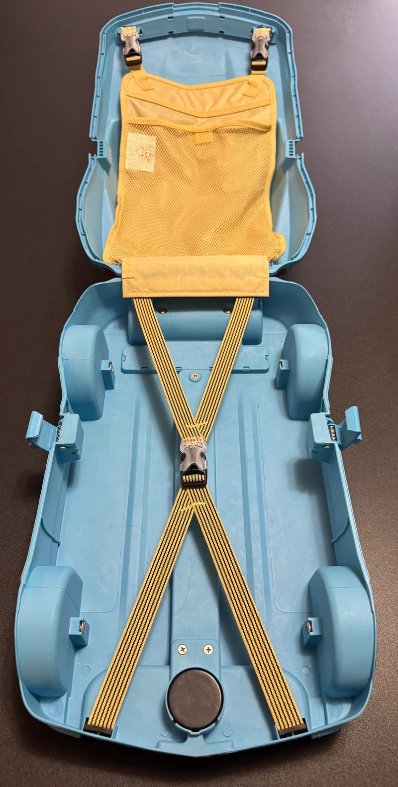 Blue Bumblebee Camaro Rolling Backpack Trolley Luggage for Kids