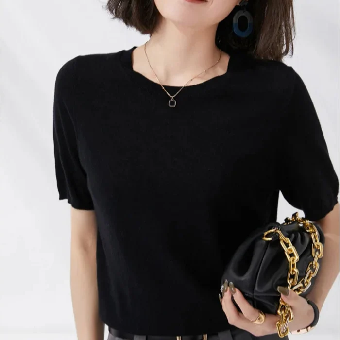 Top Classique Tricoté Femme – Plusieurs Couleurs