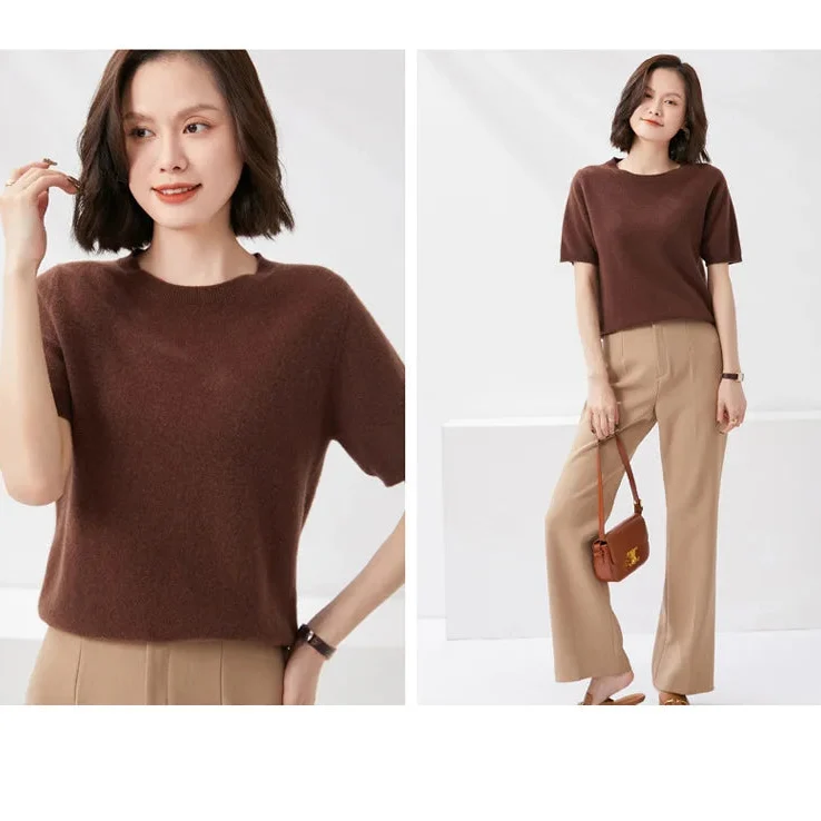 Top Classique Tricoté Femme – Plusieurs Couleurs