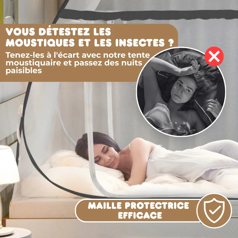Tente Moustiquaire de lit Pop Up - Aucune Installation