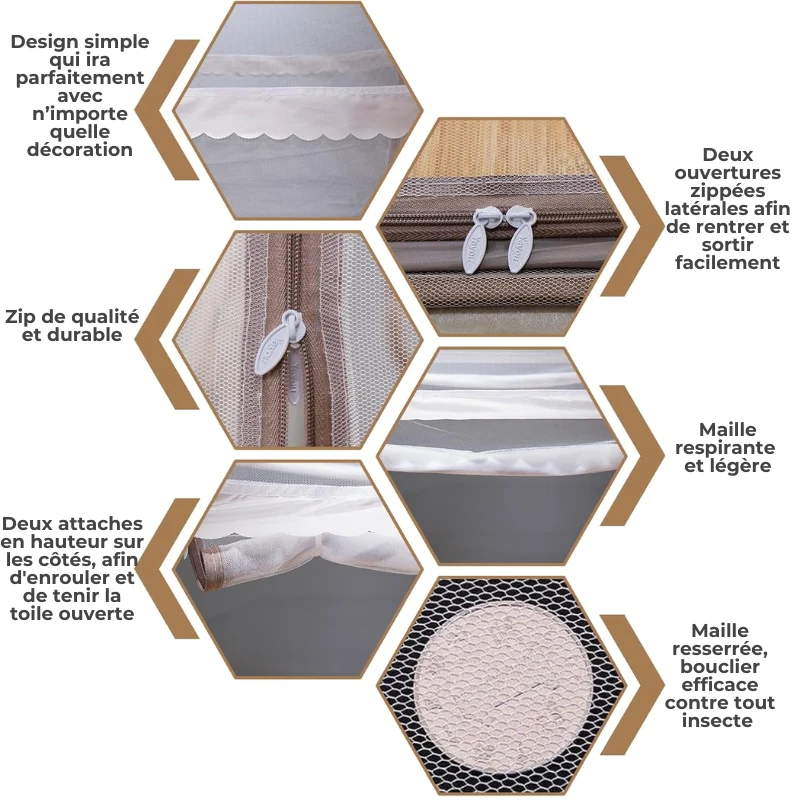 Tente Moustiquaire de lit Pop Up - Aucune Installation