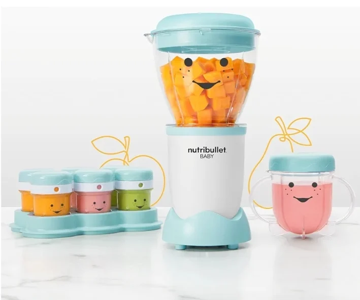 NutriBullet Baby Complete Food-Making System (32oz) - White/Blue/Clear