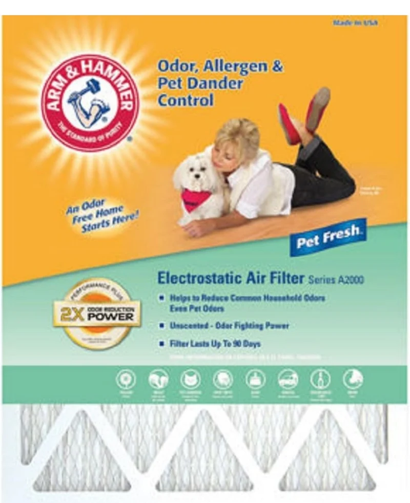 Arm & Hammer AF-AH1425.4 Enhanced Air Filter, 14-Inch by 25-Inch by 1-Inch (4-Pack)