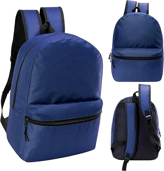 17" School Backpacks for Kids - Backpacks in Bulk - Assorted Colors