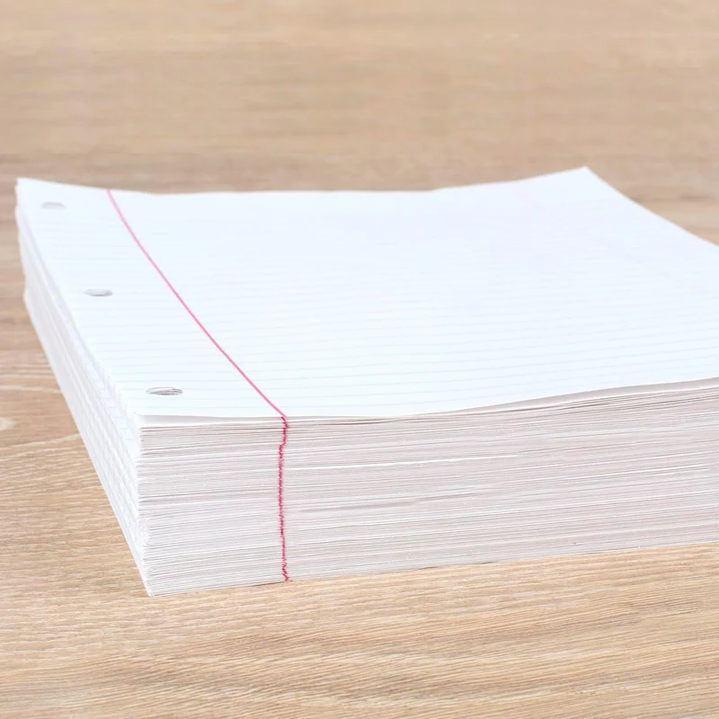 Mead Loose Leaf Paper, Wide Ruled Filler Notebook Paper, 8" x 10-1/2", 400 Sheets, Fits 3-Ring Binder (Pack of 2)