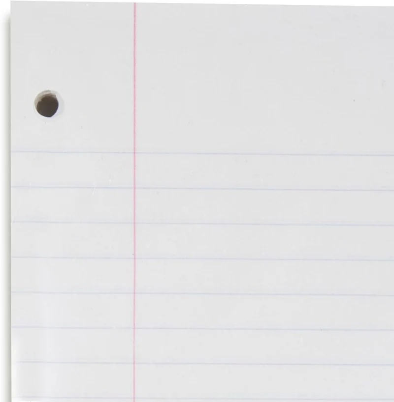 Mead Loose Leaf Paper, Wide Ruled Filler Notebook Paper, 8" x 10-1/2", 400 Sheets, Fits 3-Ring Binder (Pack of 2)