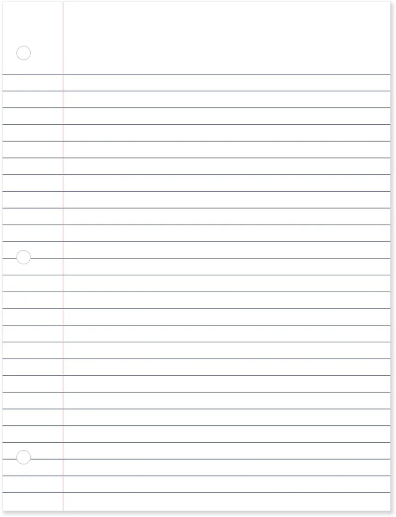 Mead Loose Leaf Paper, Wide Ruled Filler Notebook Paper, 8" x 10-1/2", 200 Sheets, Fits 3-Ring Binder (Pack of 2)