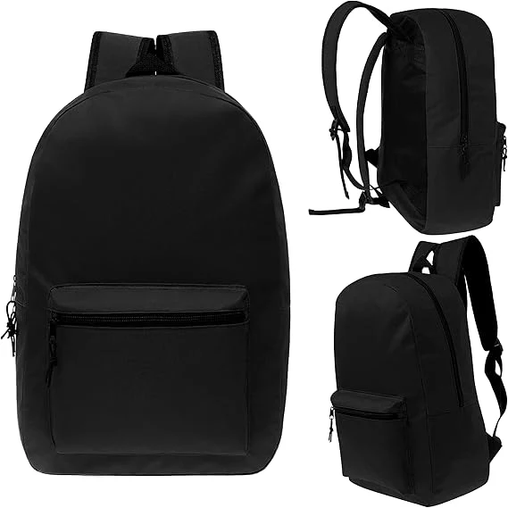 17" School Backpacks for Kids - Backpacks in Bulk - Assorted Colors