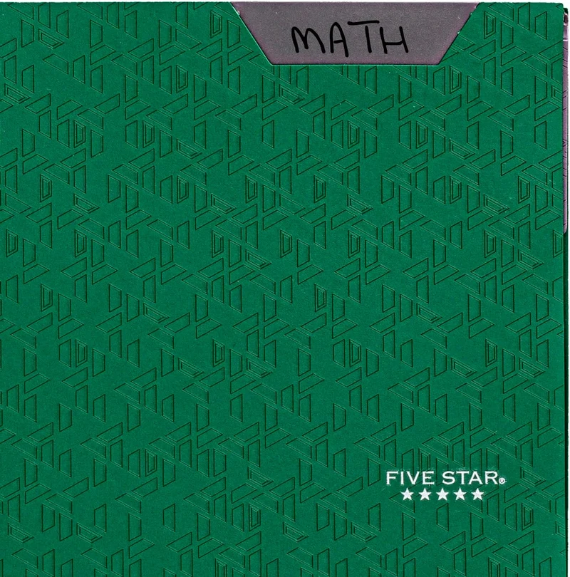 Five Star 2-Pocket Folder, 4 Pack, Plastic Folder with Stay-Put Tabs and Prong Fasteners, Holds 8-1/2" x 11"
