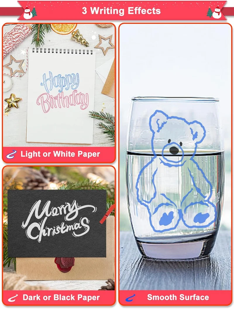 Outline Shimmer Markers, 12 Glitter Metallic Gel Pens for Coloring,Trendy Stuff, Cool Fun Art Crafts School