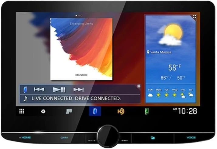 KENWOOD eXcelon 10.1" High Definition Navigation Car Stereo Receiver with Capacitive Touch Panel