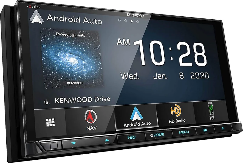 Kenwood eXcelon Reference 6.8" DVD Navigation Receiver Compatible with CarPlay